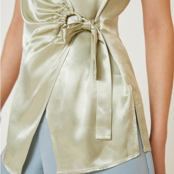 Anthropologie Iridescent Wrap Top XXS - Picture 4 of 4